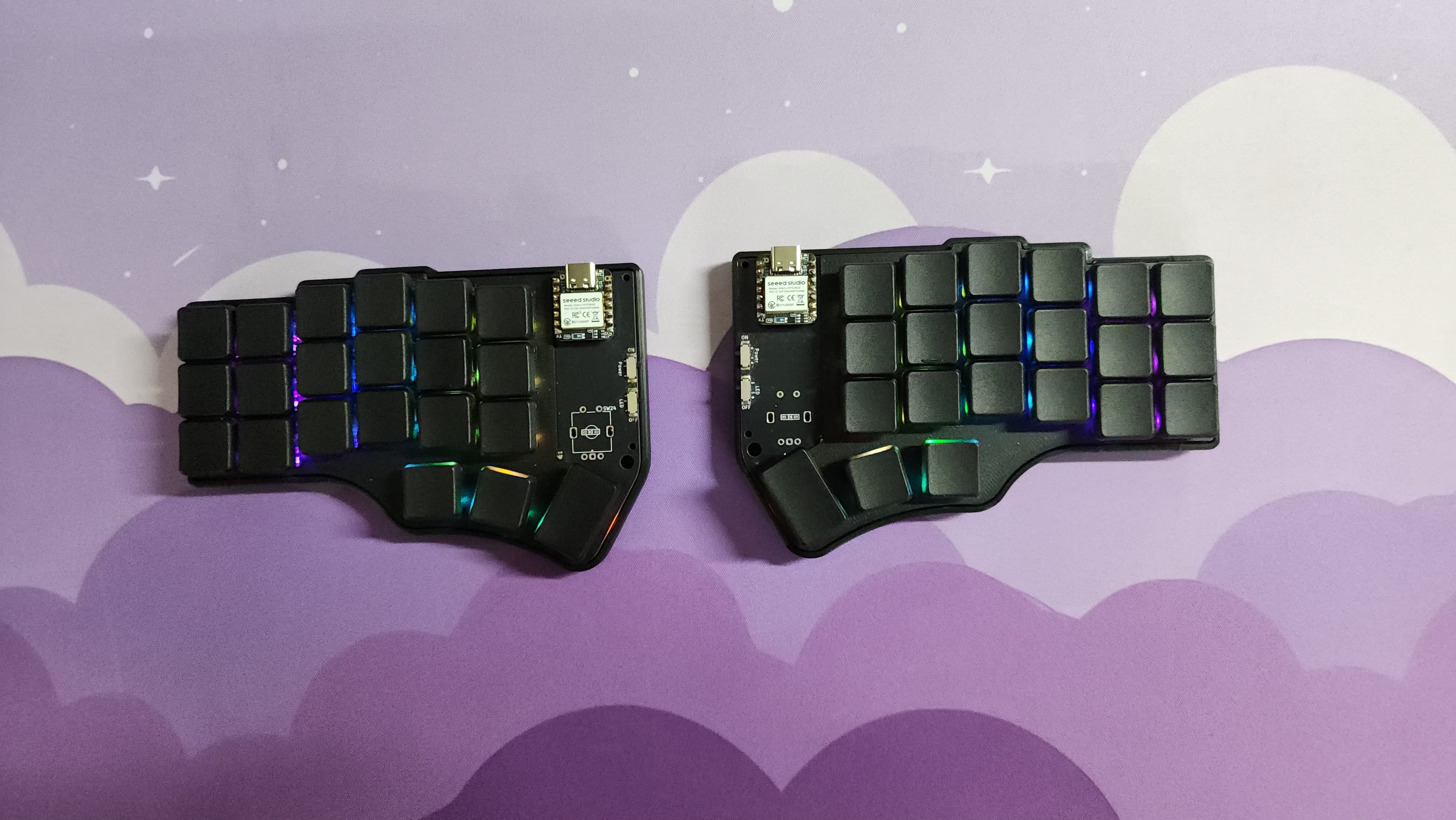 Split Keybord | Choc | Underglow | White 